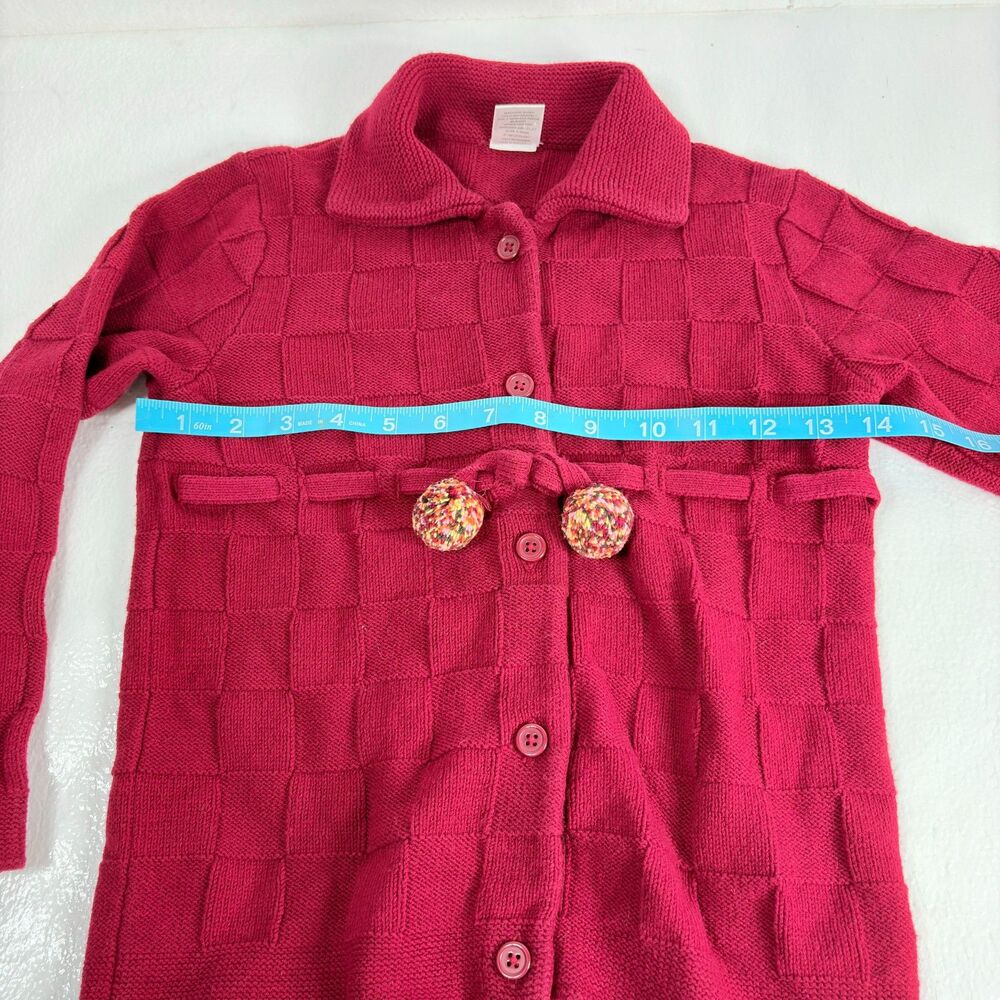 Gymboree Girls Basketwave Knit Vintage Cardigan Button Front Sweater 5-6 - Picture 8 of 8